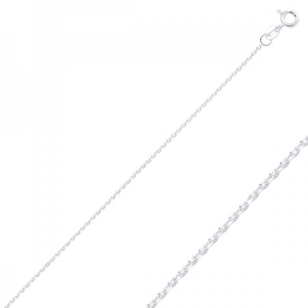 Lant argint 925 rodiat 45 cm LTU0008 [0]
